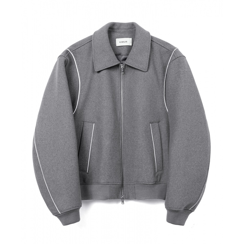 KIIMUIRサプラスウール（WOOL）2-WAYバシティジャケット_グレー