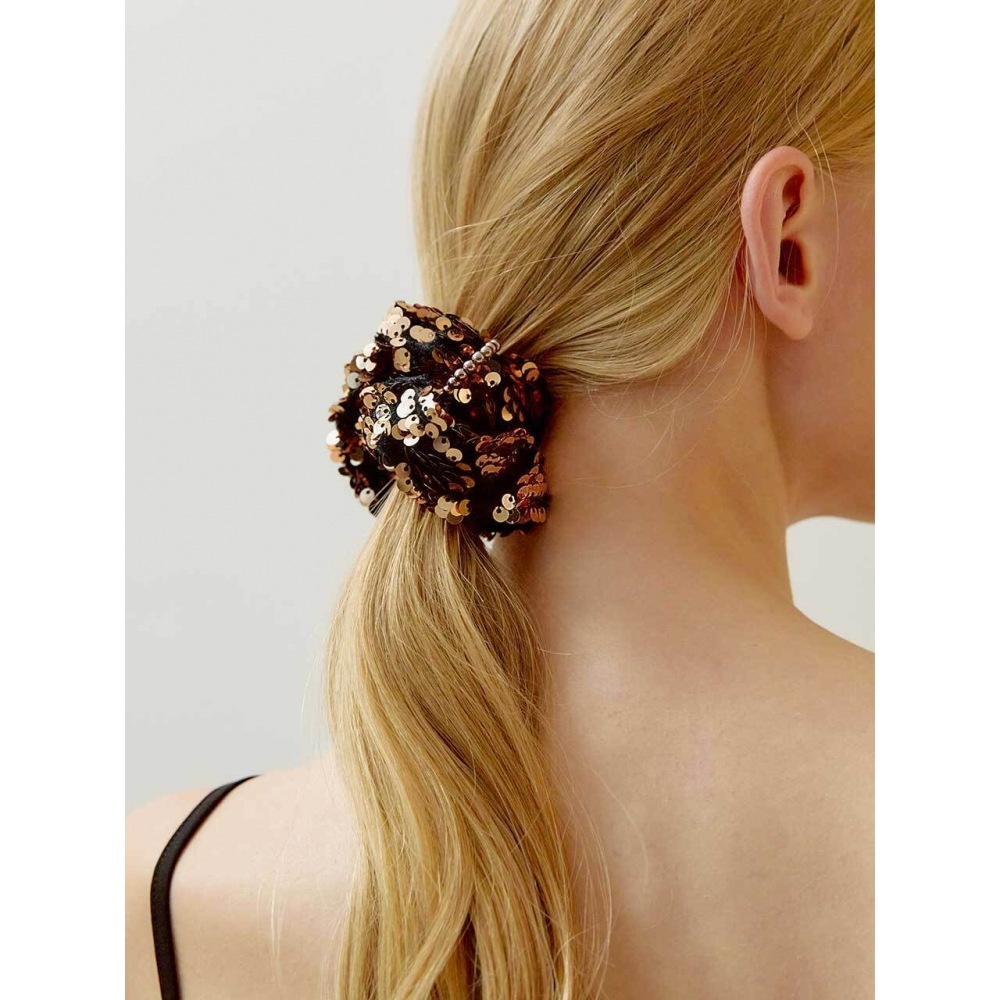 ジャンポールクラリスパールスパンコールスクランチ LFPT0656