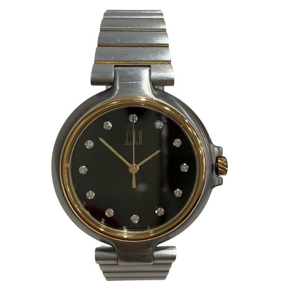 ダンヒル ミレニアム 12Pダイヤ クォーツ 時計 腕時計 メンズ 【中古】