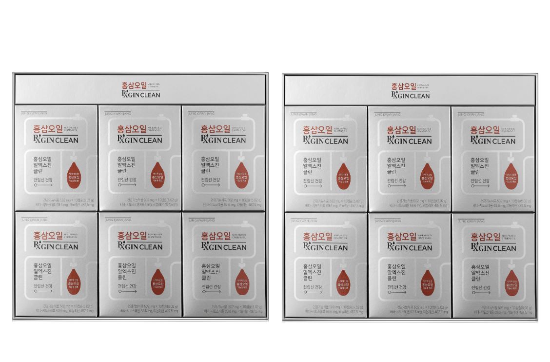 [1+1] 高麗人参 紅参オイル RXGIN CLEAN 502mg x 60カプセル / 男性前立腺の健康 31,850円