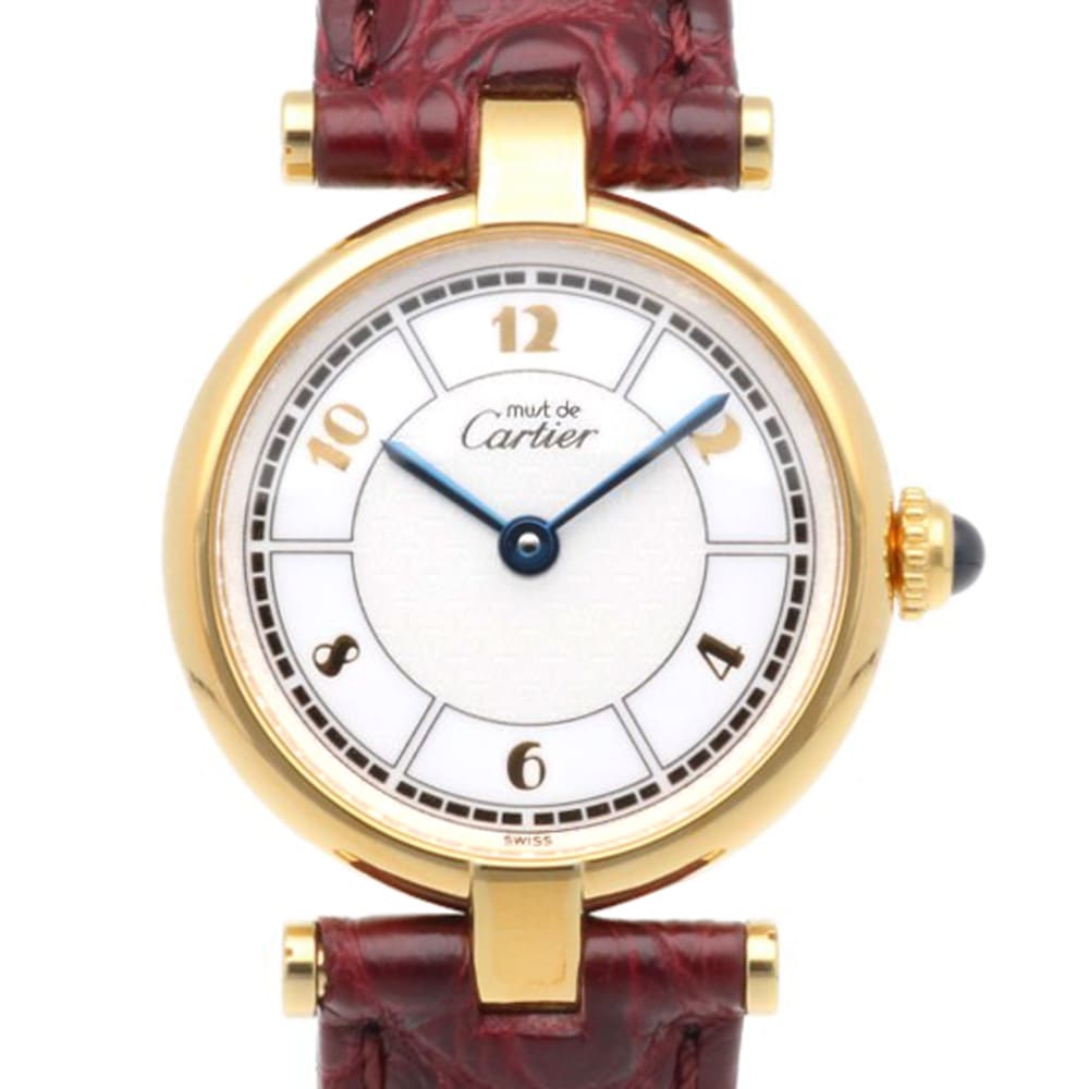 カルティエ マストヴェルメイユ 腕時計 シルバー925 1851 クオーツ 1年保証 CARTIER 中古