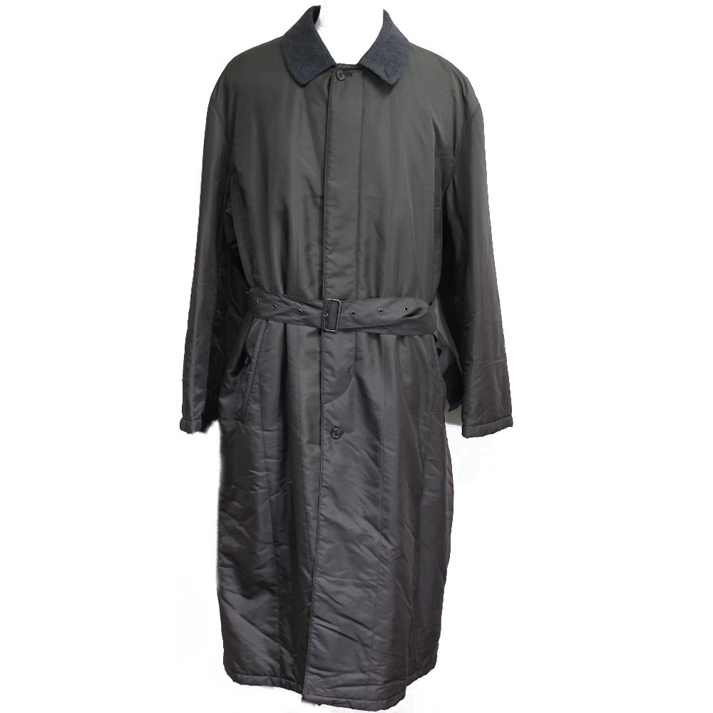 ステンカラーコート ポリエステル ナイロン カーキ メンズ 中古品