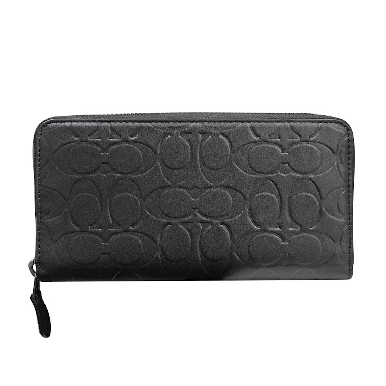 即発 正規品 長財布 メンズ シグネチャー レザー ブレスト ポケット F58113/CE551