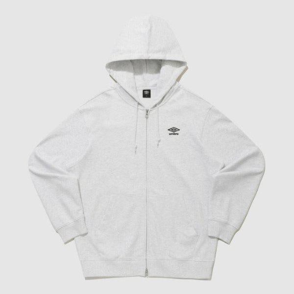 フードジップアップ NQK UQ123CFT17-WMG エッセンシャル フード ジップアップ / WHITE MELANGE
