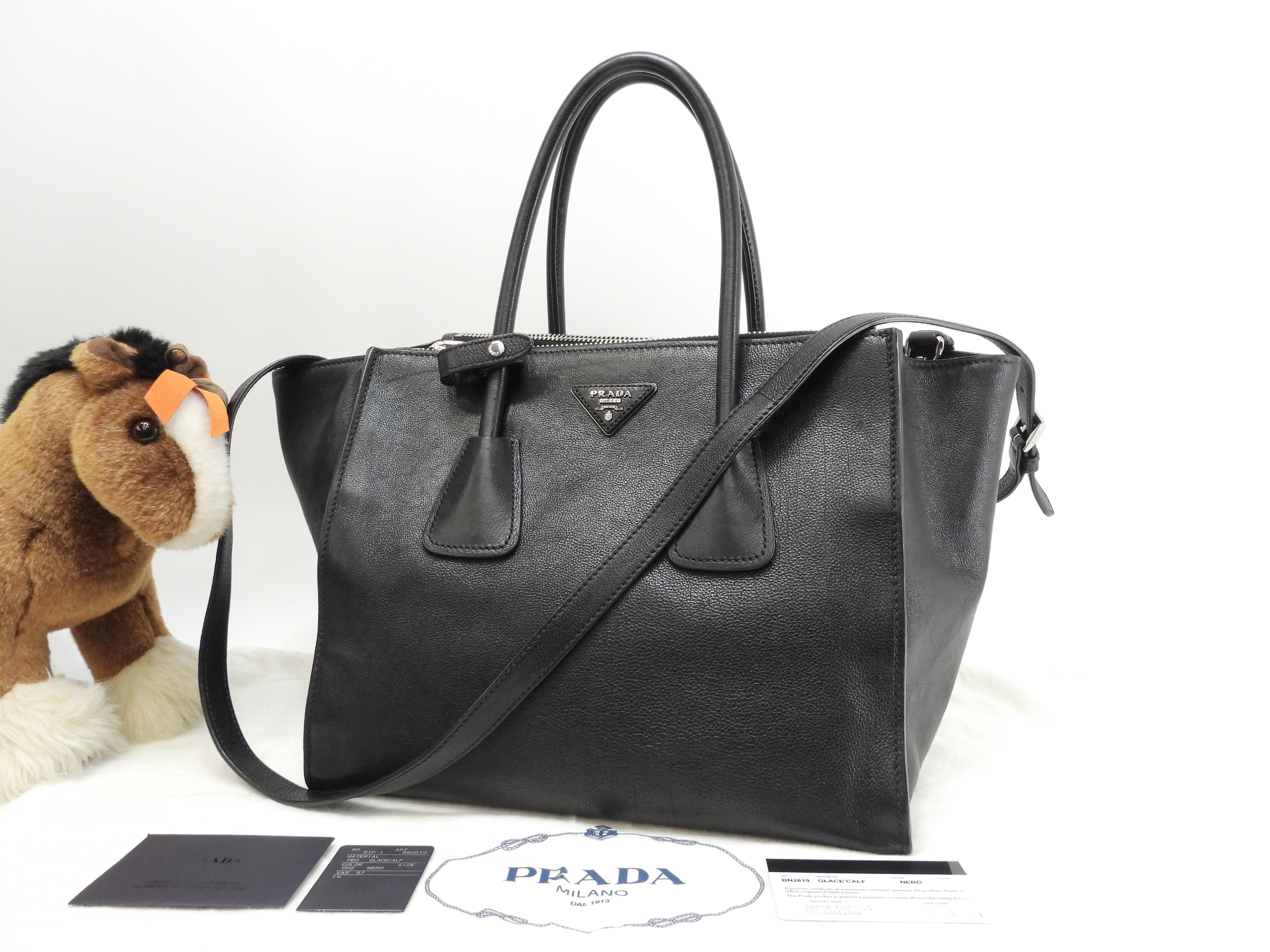 s付ハンドバッグ レザー 黒 トートバッグ ショルダーバッグ@1657/R