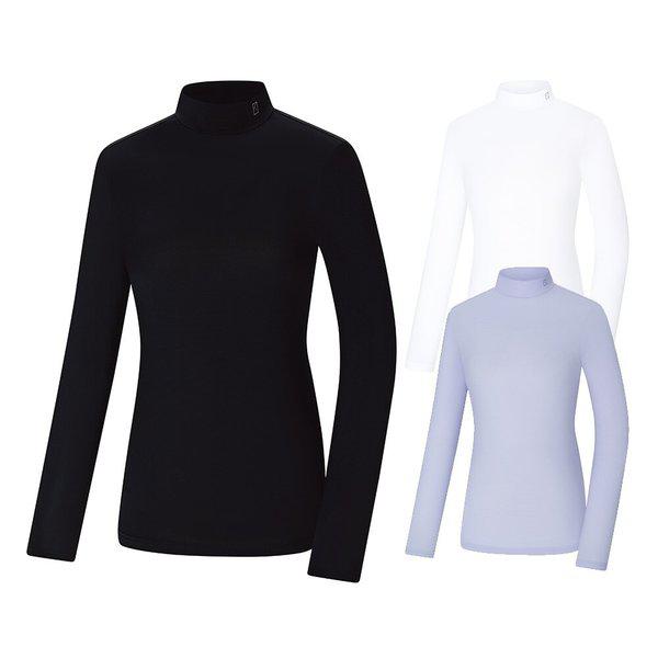 女性アイスボーンストライプ登山長袖ハーフネックTシャツ2441TK361W