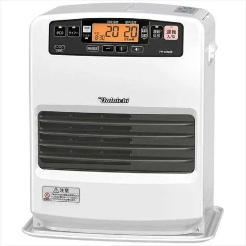 石油ファンヒーター 木造9畳/ コンクリート12畳まで クールホワイト FW-3322KE-W