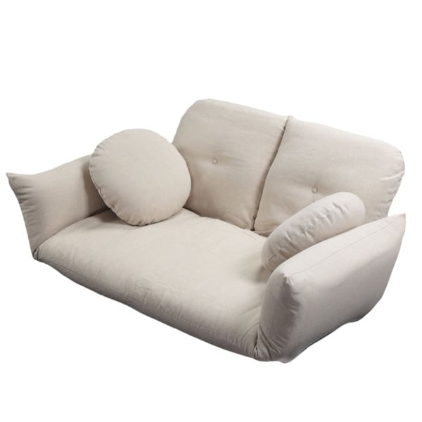 リクライニング2人掛けローソファー フラビオ 71500007-be ベージュ