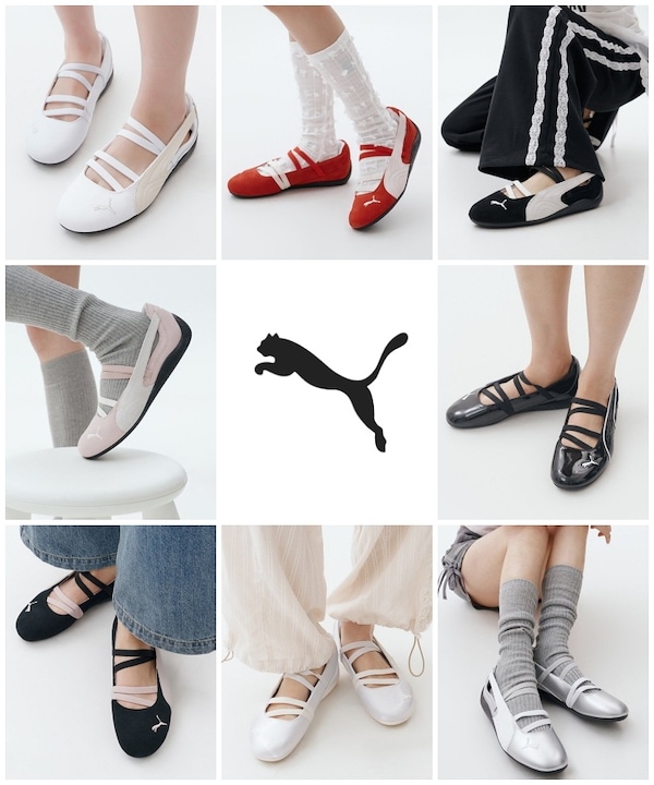 【PUMA】(箱あり) スピードキャット　バレエ　24cm PUMA スニーカー 「PUMA」スピードキャット バレエ メタリック