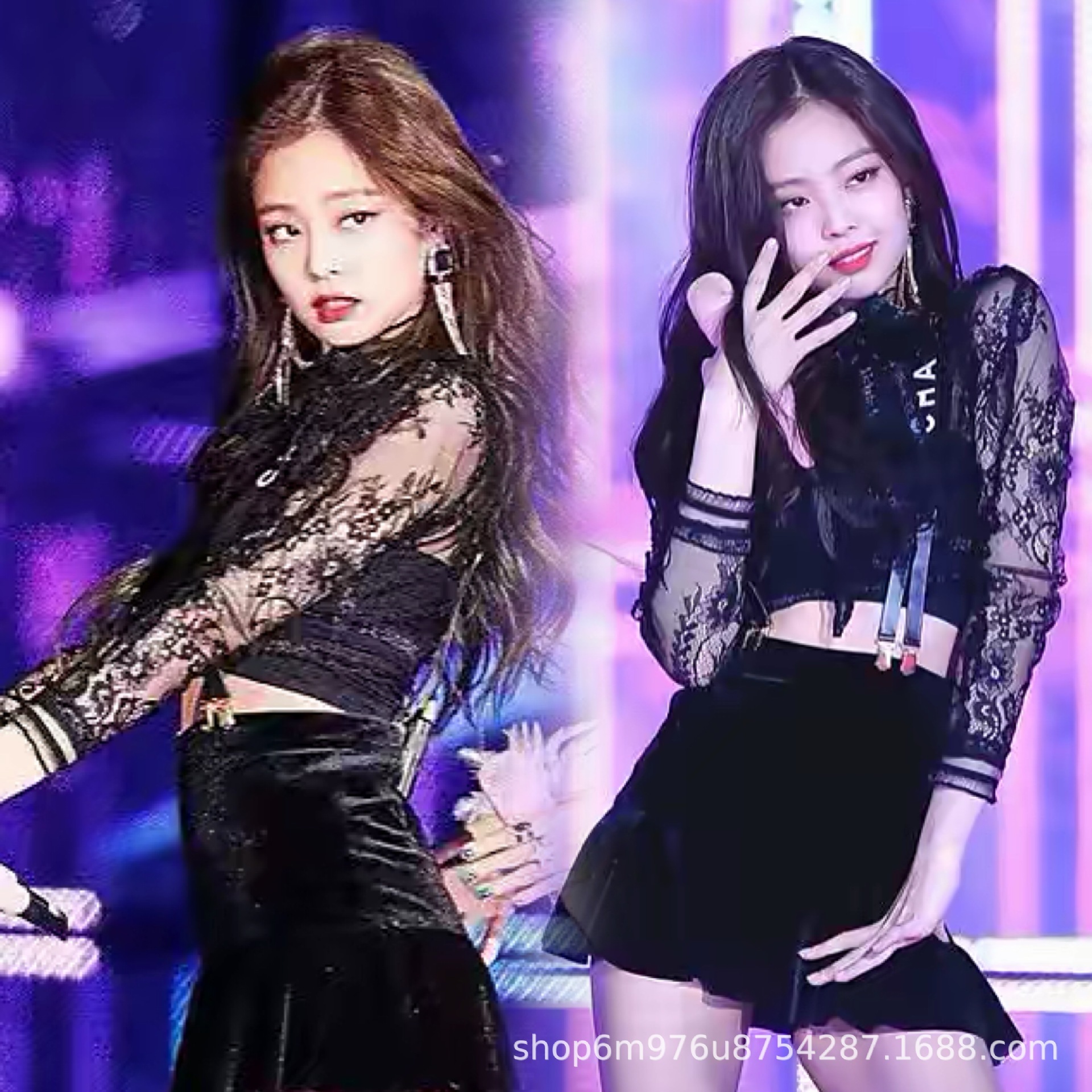 BLACKPINK グッズ jennie 同型衣装 打ち歌衣装 セットアップ 華やかな衣装 jennie 応援テーマ衣装 パフォーマンス衣装 K-POP 韓国ファッション