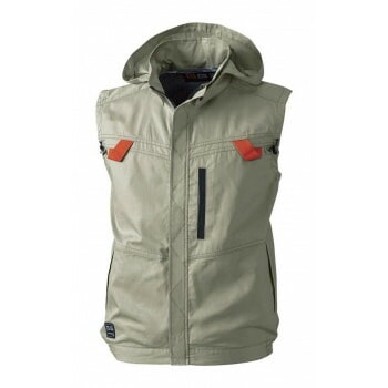 桑和 5039-06 EFベスト 6Lサイズ カーキ（91） G.GROUND