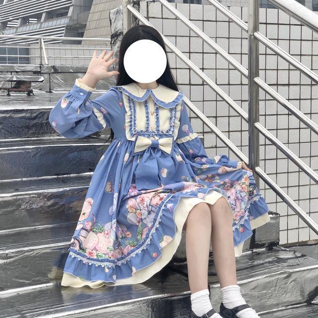 ロリータ コスプレドレス メイド服ワンピース op洋装 コスプレ レディース