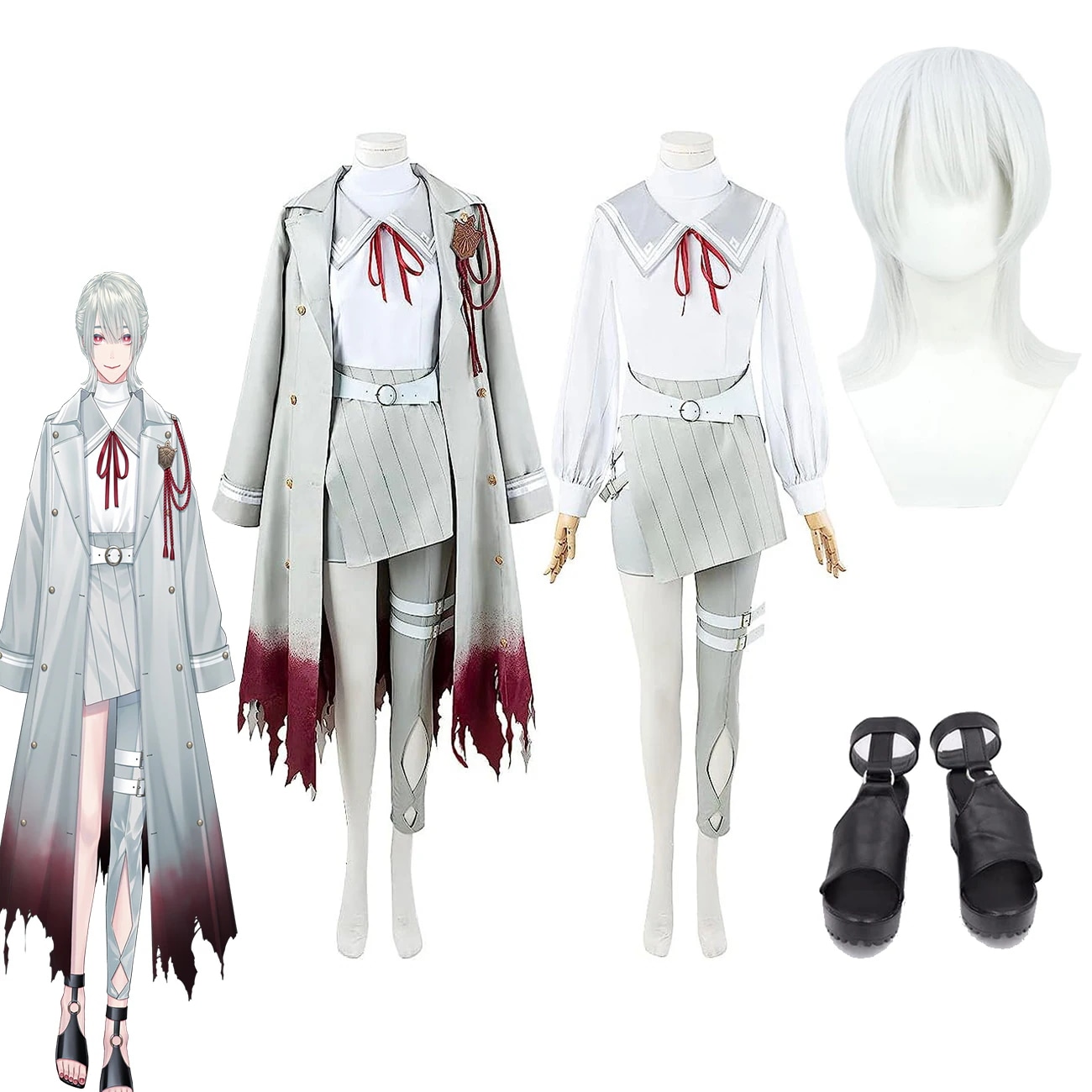 新作入荷バーチャルYouTuber VTuber 弦月藤士郎 コスプレ衣装 新衣装 コスプレ衣装 コスチューム大人気