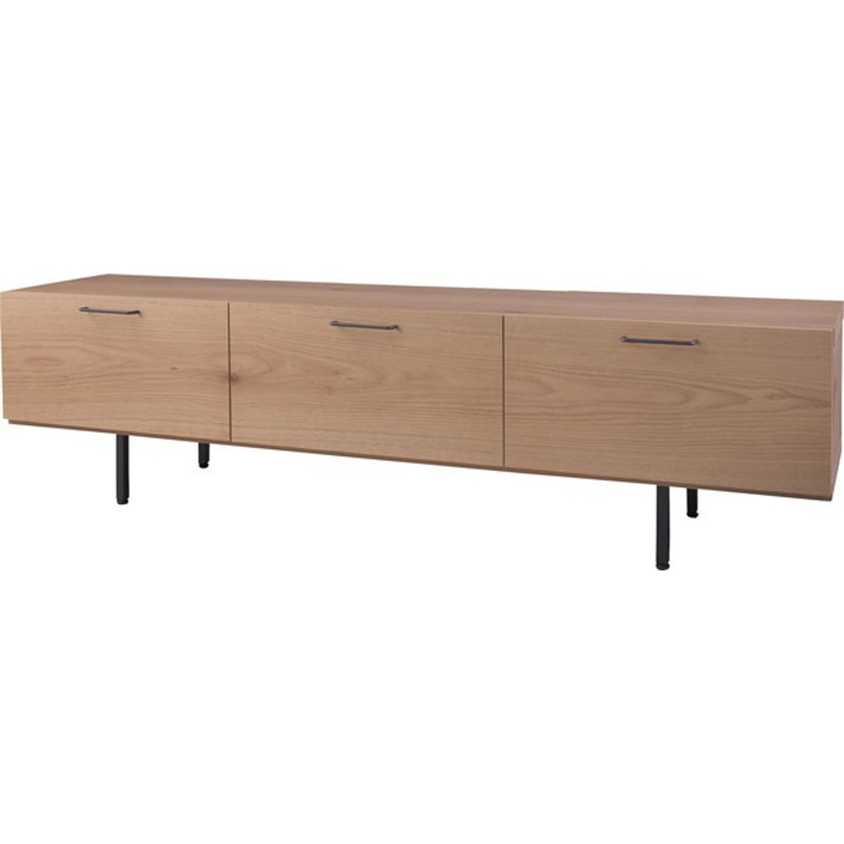 TVボード160 天然木化粧繊維板 オーク ウレタン塗装 プリント紙化粧合板 強化紙プリント化粧合板 スチール 粉体塗装