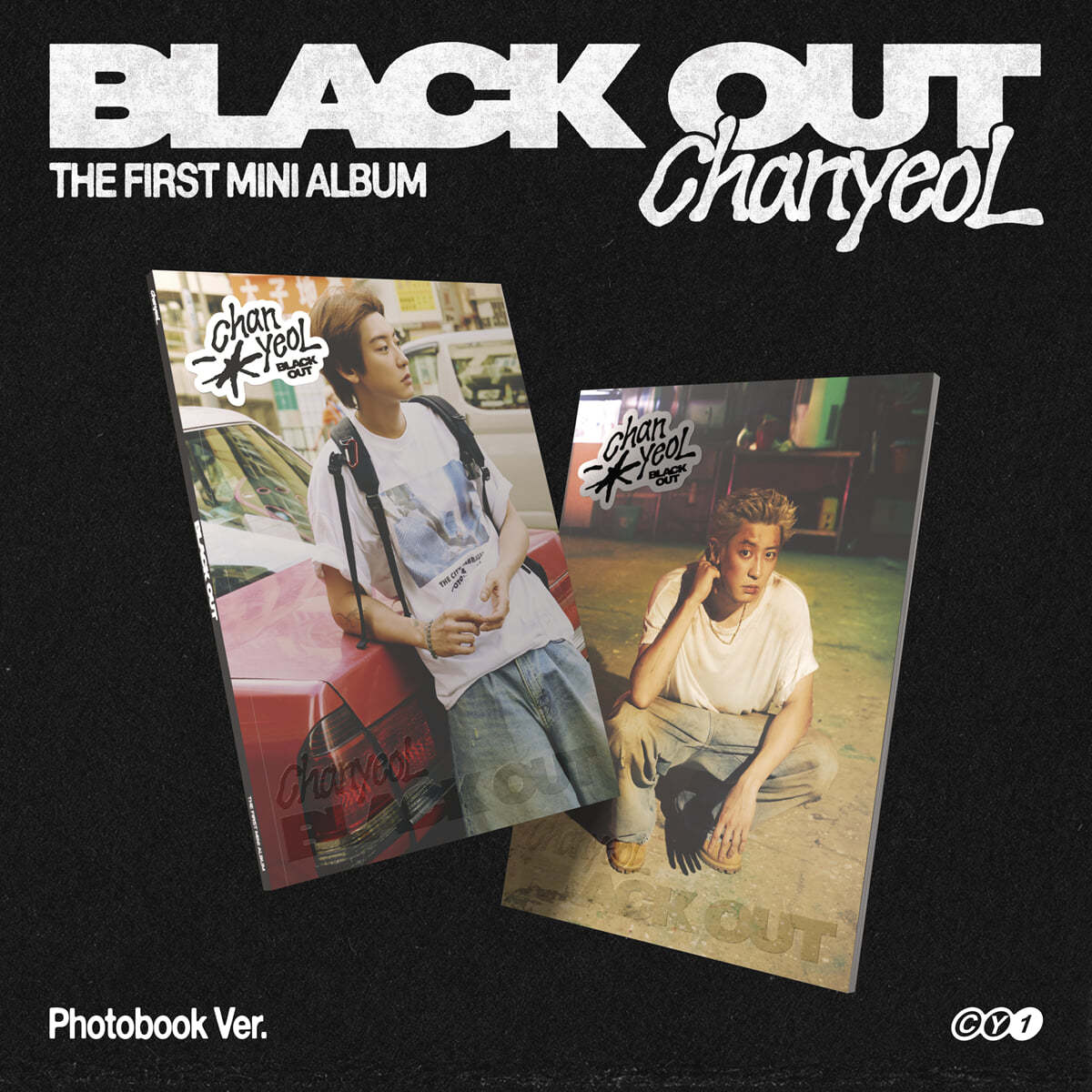 [未開封新品] チャンヨル（CHANYEOL） - ミニアルバム1集：Black Out [Photo Book Ver.] 2種セット