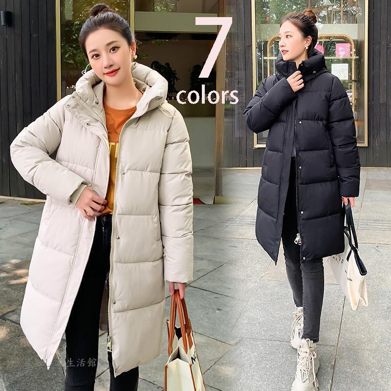 防風 中綿ジャケット レディース フード付き ベンチコート 女性用 厚手 防寒着 綺麗 冬用 ロングコート 中綿コート アウター 通勤 かわいい 防寒 膝丈
