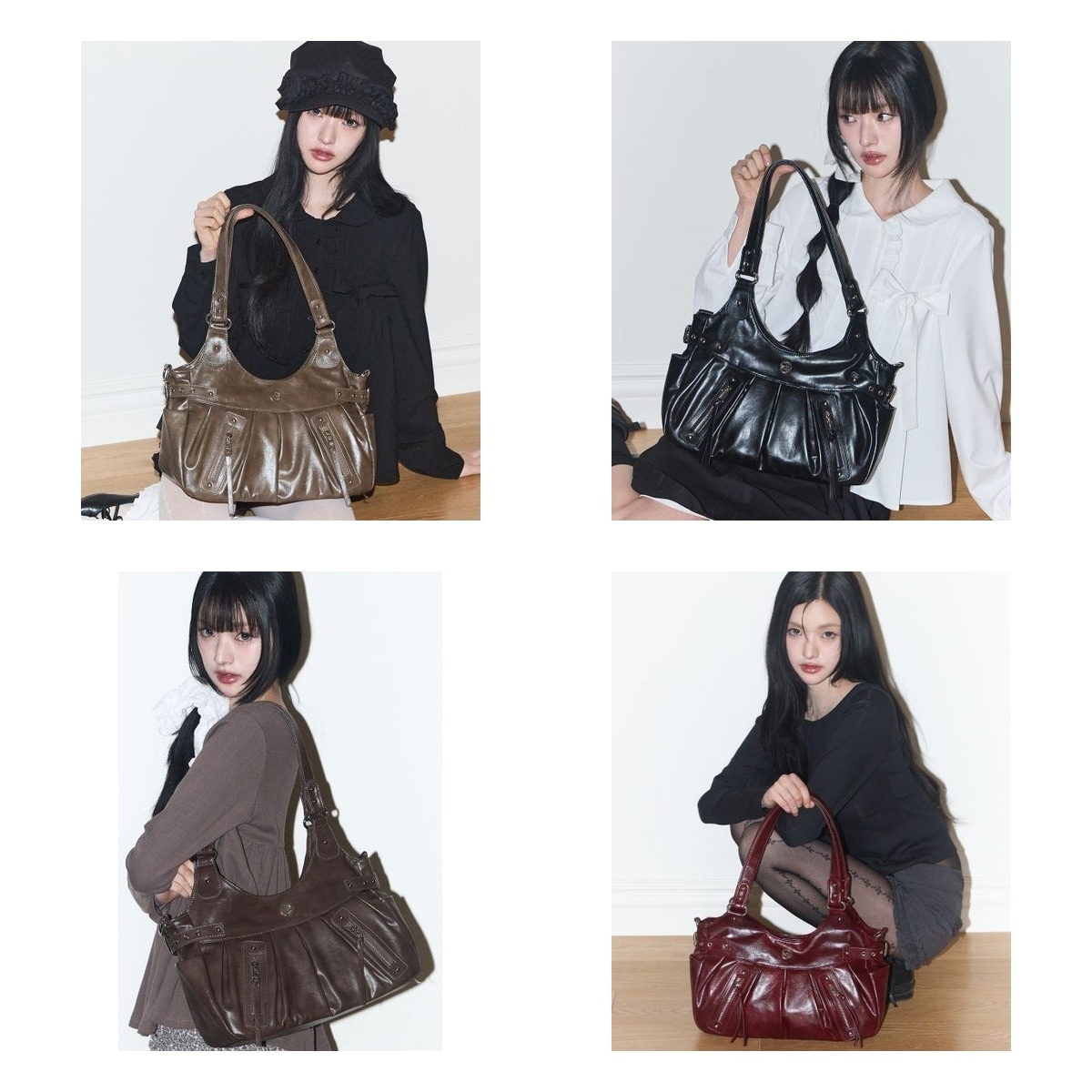 【ILLIGO】 Amber Buckle Shoulder Bag 5色 正規品