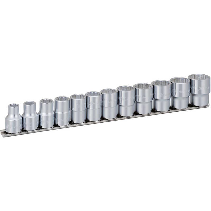 TONE　ソケットセット(12角ホルダー付)インチサイズ 12pcs　HDB412
