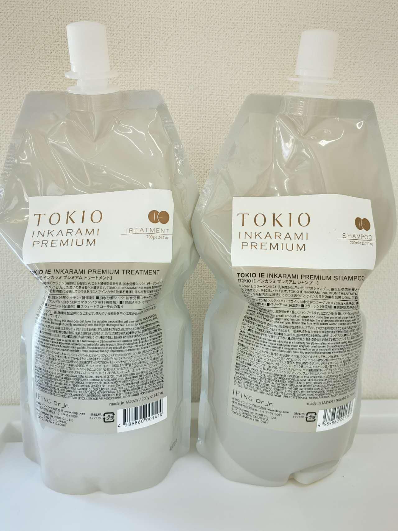 TOKIO IE インカラミ プレミアム シャンプー700ml & トリートメントセット 700g