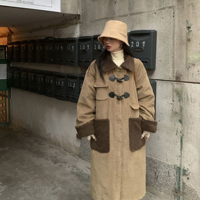 冬アウター ダウンジャケット コート 韓国ファッション レディース レトロ 中綿アウター 冬服 レディーストップス ファッションアウター 防寒 保温