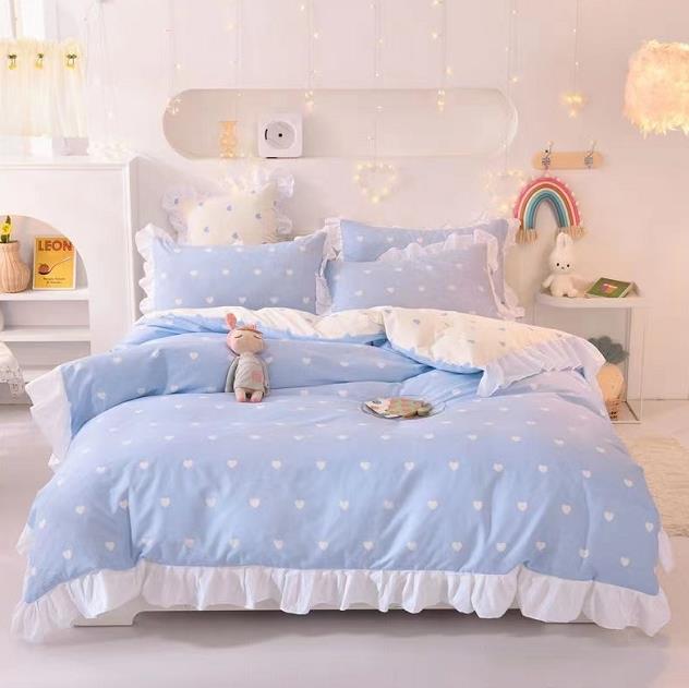 【新作入荷】新生活 ベッド用品 寝具カバーセット 枕カバー 寝具カバー 北欧風 4点セット 掛け布団カバー ベッドシーツ 布団カバーセット 柔らか 敷き布団カバー orange