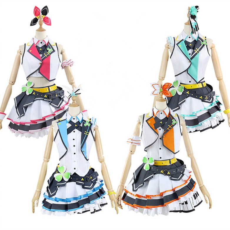 桃井愛莉日野森花里 コスプレ プロジェクトセカイ カラフルステージ!コスチューム 変身 仮装 ステージ服 舞台 ハロウィン クリスマス イベント 大人用