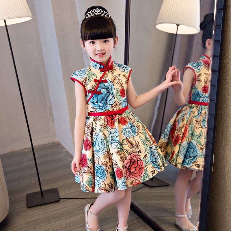 子供ドレス ロング ピアノ発表会 女の子 レース キッズフォーマル ドレス 子どもドレス お姫様ドレ