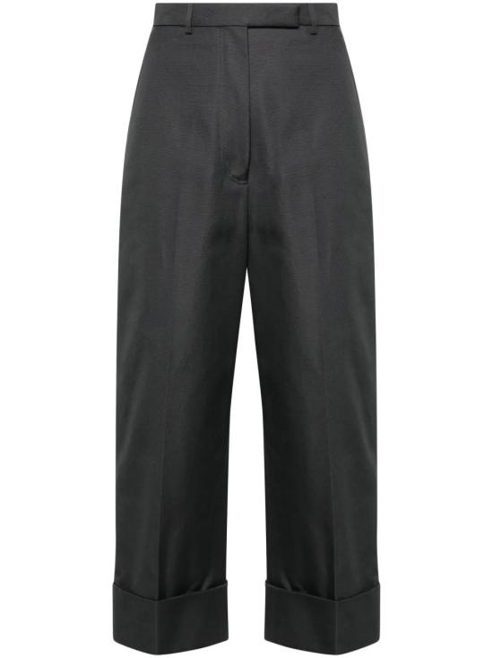 THOM BROWNE Women Straight Pants FTC444UF0345 025 DARK GREY