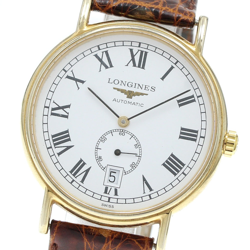 ロンジン LONGINES L4.805.2 プレザンス デイト スモールセコンド 自動巻き メンズ _942537【中古】