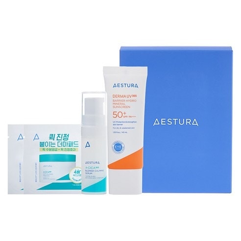 【WiD2】 ダーマUV365 バリア水分 ノンケミカル日焼け止め SPF50+ PA++++ 40ml + 鎮静パッド 2枚 + 鎮静セラム 5ml ・ 紫外線カット ・ バリア機能サポート ・ 低
