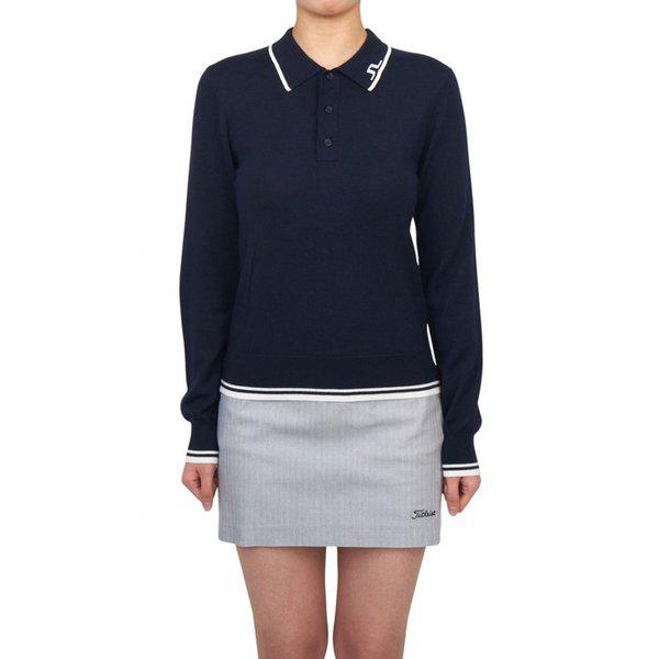 J.LINDEBERG ゴルフウェア 女性用カラーニット GWKW11737 6855