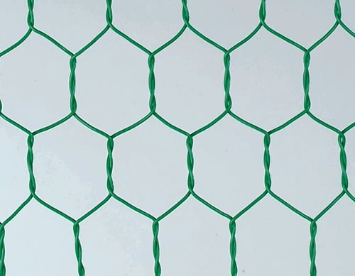 吉田隆 ビニール亀甲金網 #18X26 グリーン 91cmx10m