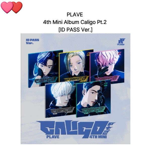 PLAVE 4th Mini Album Caligo Pt.2 [ID PASS Ver.]5種セットチャート反映