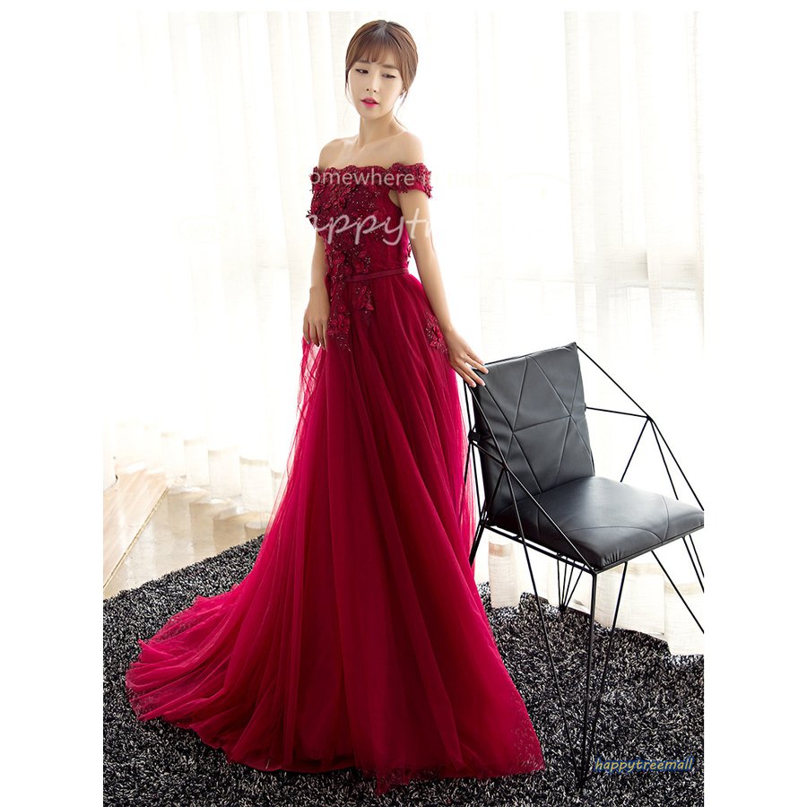 ウエディングドレス 長袖 カラードレス 赤 演奏会 安い フォーマルドレス 結婚式 イブニングドレス