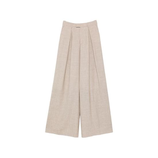 BERWICH Women Pants IP184U NINA PLEAT BEIGE NEUTRALS