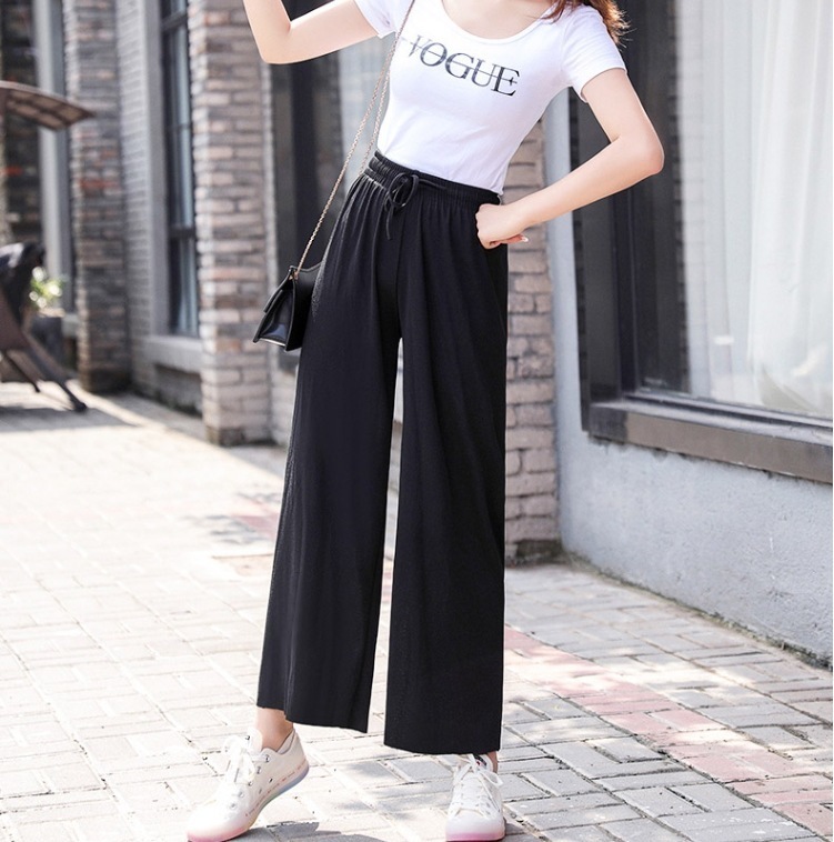 ワイドレッグパンツ カジュアルパンツ ウエストゴムパンツ ルーズワイドレッグパンツ ボトムス パンツ ズボン ワイドパンツ ストレートパンツ 膝下 ロング ロング丈 マキシ マキシ丈 9分丈 4,520円