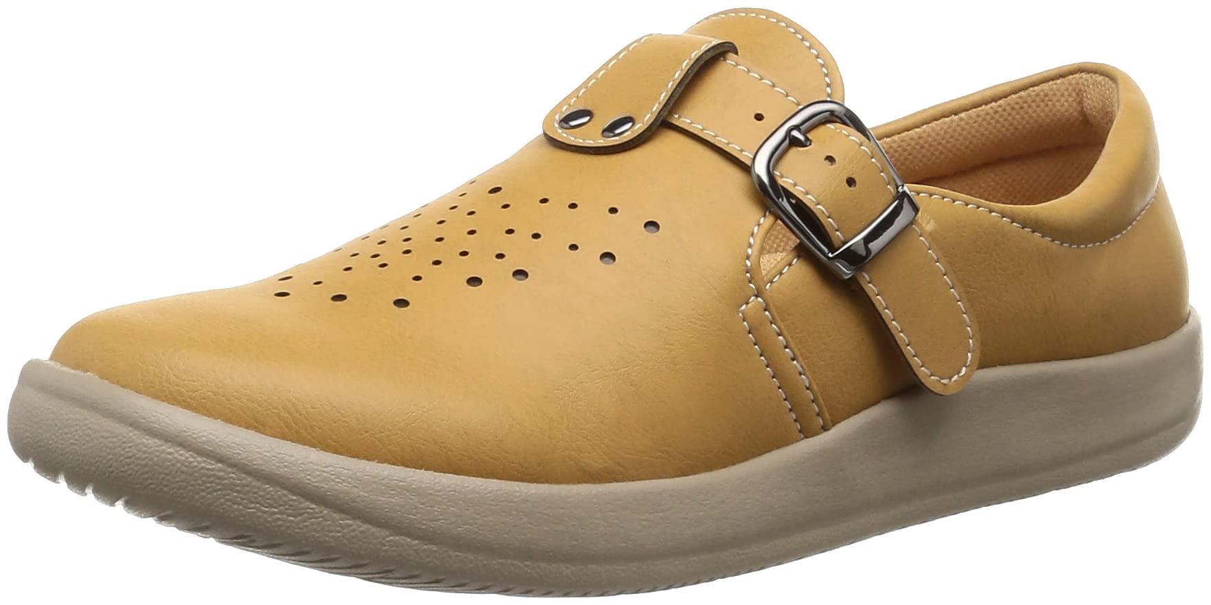 [パンジー] カジュアルシューズ 軽量 ゆったり 4E 甲ベルト サイズ調整可能 レディース