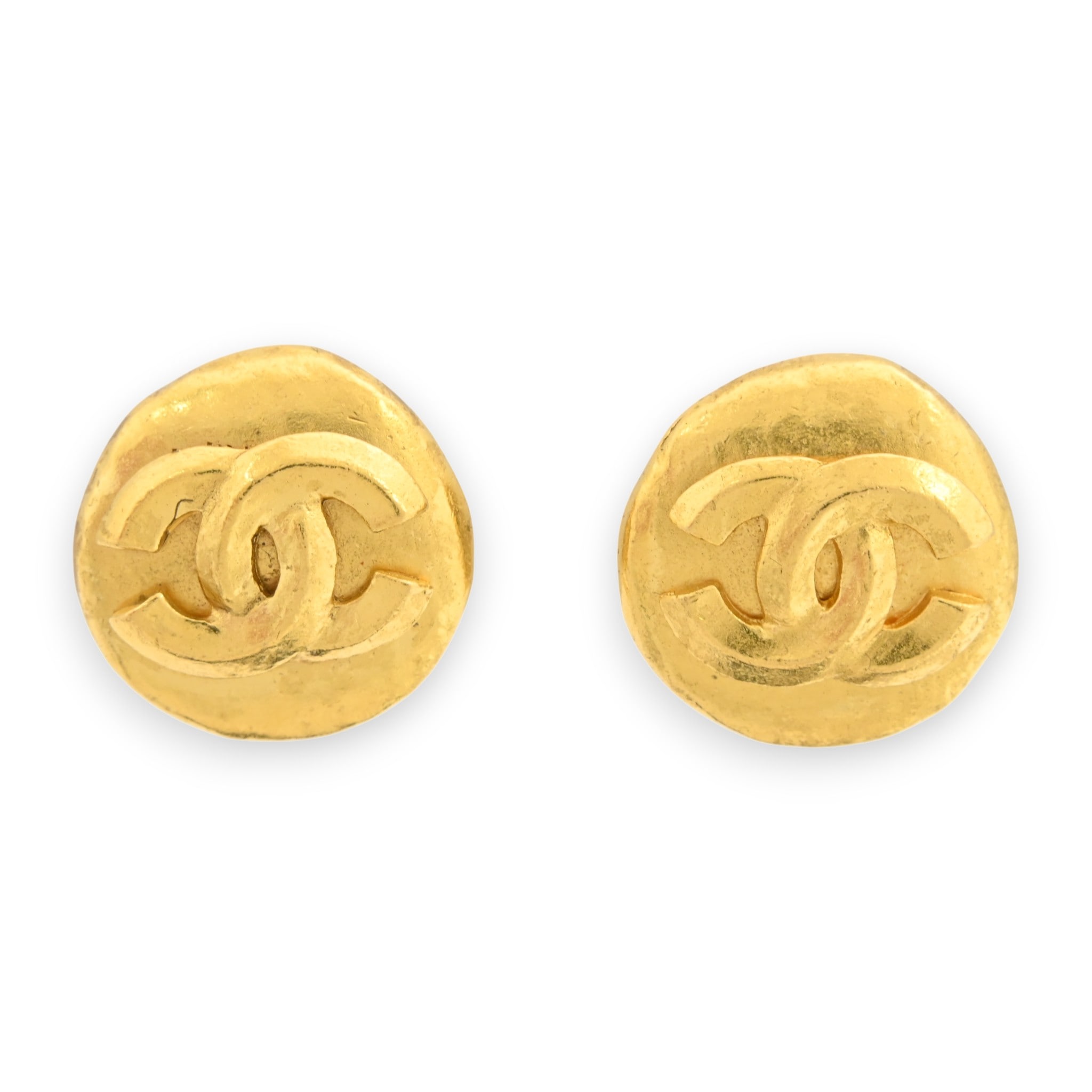 シャネル ココマーク クリップ ラウンド イヤリング ゴールド Aランク ch6529nd