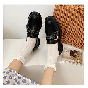 ローファー パンプス レディース ローヒール ぺたんこ 履きやすい エナメル フラットシューズ オフィス 学生 高校 通勤 痛くない 春秋 韓国