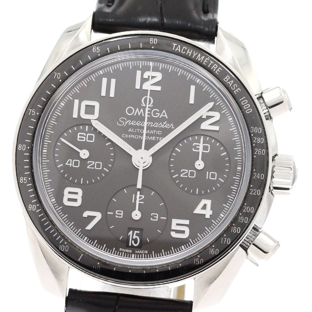 オメガ OMEGA 324.33.38.40.06.001 スピードマスター デイト クロノグラフ 自動巻き レディース _877712【中古】