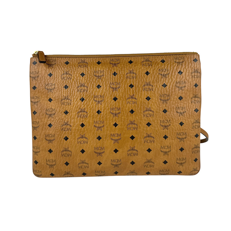 エム シー エム MCM ショルダーバッグ レザー ブラウン レディース z3561