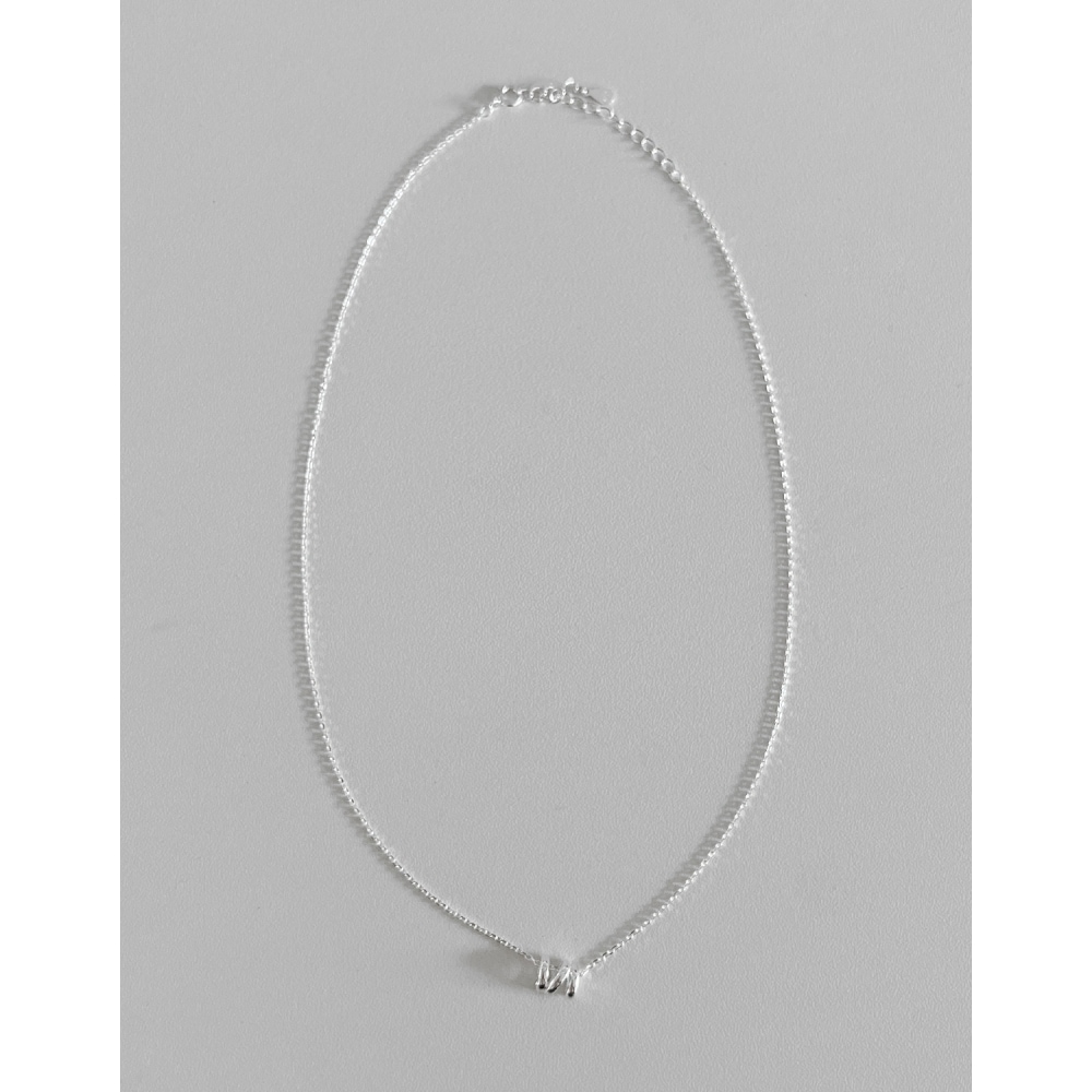 シルバー 925 トレディリングネックレス