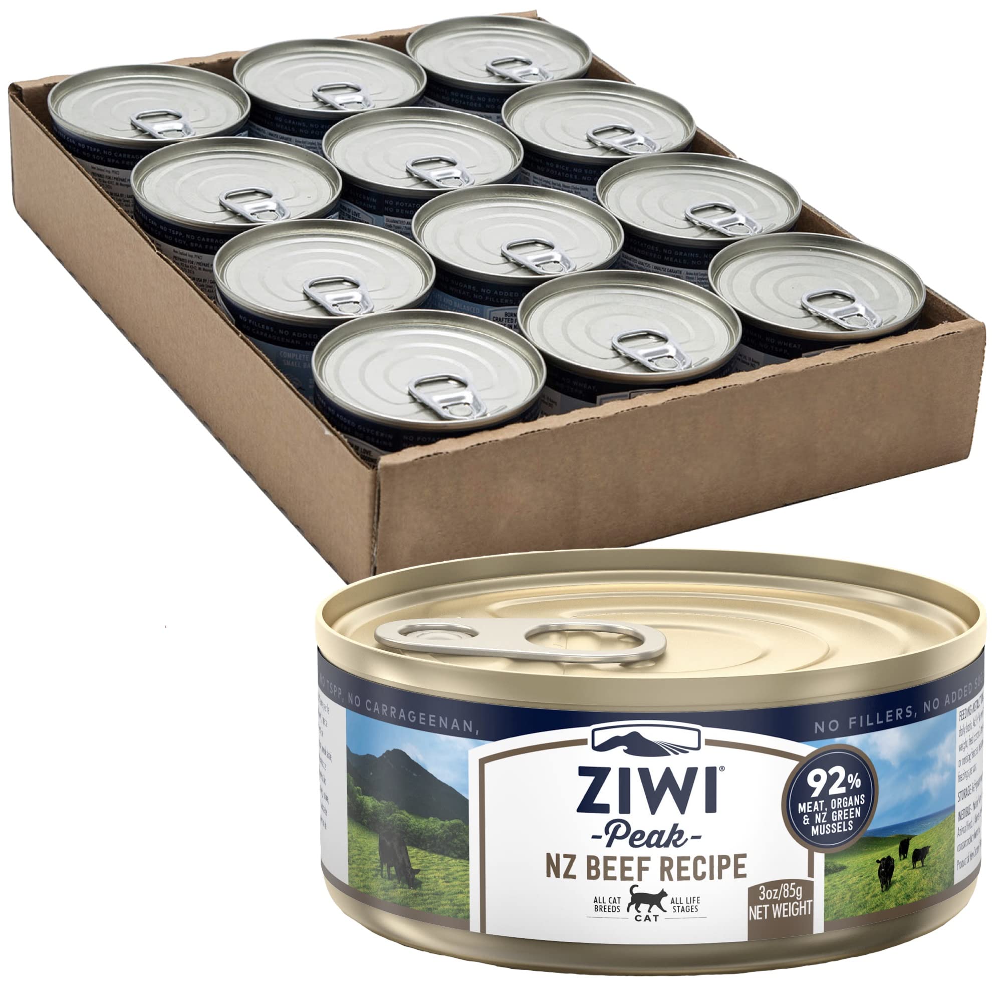 ZIWI ピーク キャット缶 グラスフェッドビーフ 85g×24缶