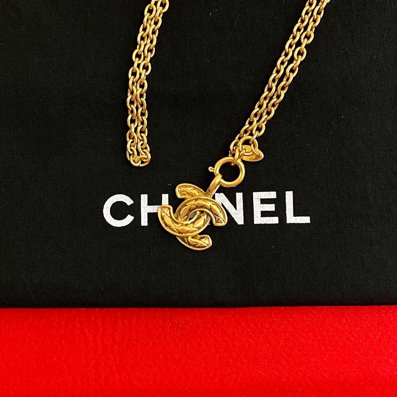 ヴィンテージ ココマークネックレス GP ゴールド 422-9