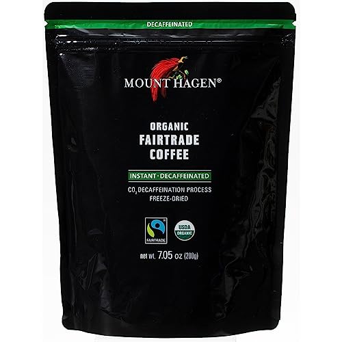 マウントハーゲン　オーガニック　フェアトレード　カフェインレス　インスタントコーヒー　詰替用 200g×2個