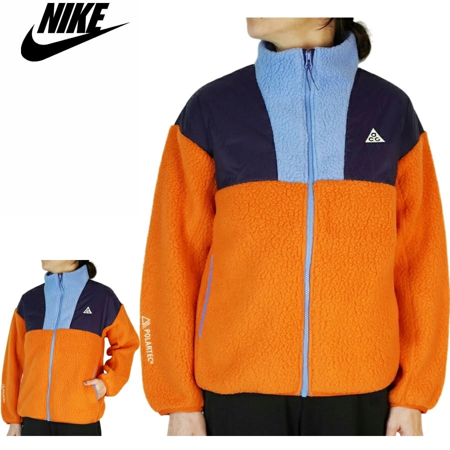 ナイキ NIKEキッズ ジャケットFN1882 KIDS ACG FLEECE JACKETキッズ エーシージー フリース ジャケットORANGE/NAVY オ