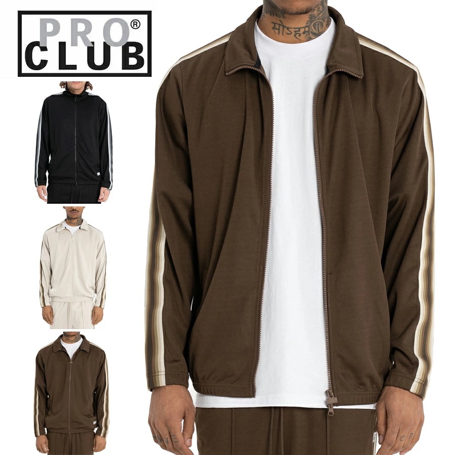 プロクラブ PRO CLUB ファッションライン FASHION LINESUNSET TRACK JACKET サンセット トラック ジャケットブラウン ブラック ムーンビー