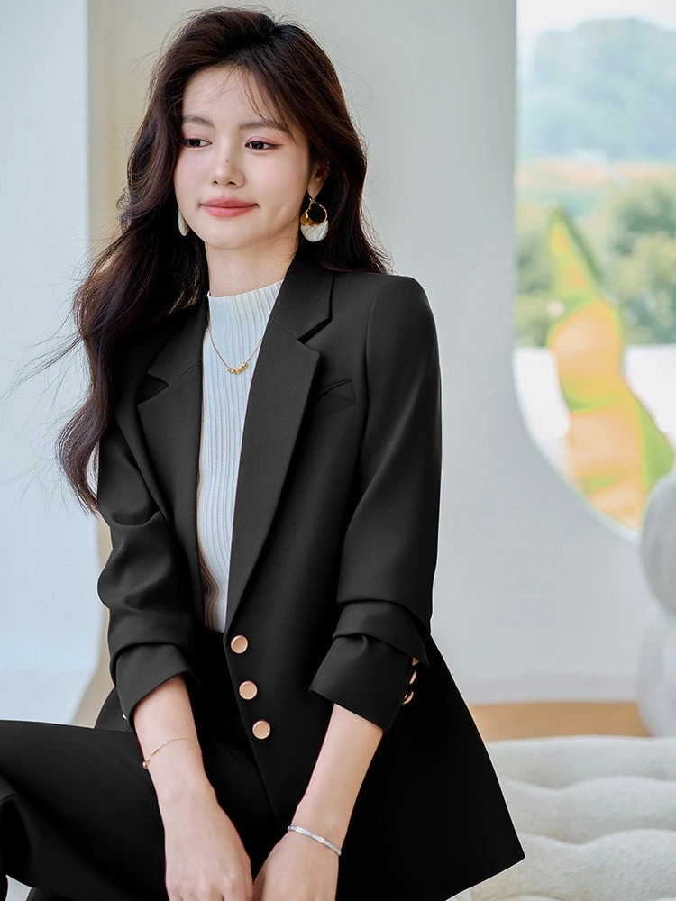 西服セットアップ レディース ビジネススーツ 秋新作 気質 スタイリッシュ 仕事用
