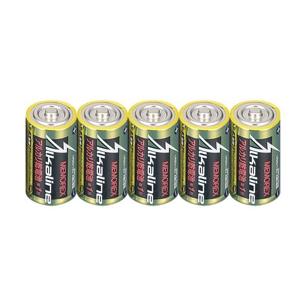 （まとめ） メモレックステレックス アルカリ乾電池単1形 LR20/1.5V/10S 1セット（30本:10本3パック） 5セット