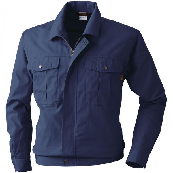 533 長袖ブルゾン 3Lサイズ ネイビー(1)